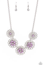 Load image into Gallery viewer, Mandala Mosaic - Purple - Necklace
