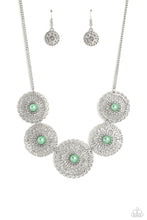 Load image into Gallery viewer, Chrysanthemum Craze - Green - Necklace
