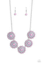 Load image into Gallery viewer, Floral Fervor - Purple - Necklace
