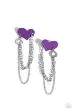 Load image into Gallery viewer, Altered Affection - Purple - Earring
