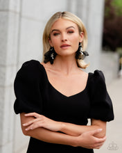 Load image into Gallery viewer, Cosmopolitan Charisma - Black - Earrings
