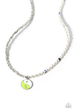 Load image into Gallery viewer, Youthful Yin and Yang - Green - Necklace
