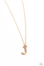 Load image into Gallery viewer, Leave Your Initials - Gold - J - Necklace
