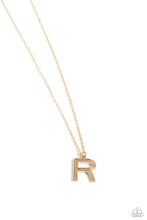 Load image into Gallery viewer, Leave Your Initials - Gold - N - Necklace
