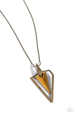 Load image into Gallery viewer, Trifecta Tyrant - Brass - Necklace
