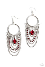 Load image into Gallery viewer, Cascading Clash - Red - Earring
