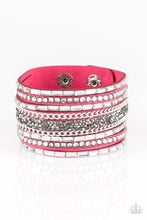 Load image into Gallery viewer, Rhinestone Rumble Pink Urban Bracelet
