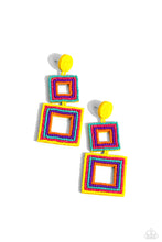 Load image into Gallery viewer, Seize the Squares - Multi - Earring
