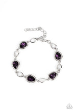 Load image into Gallery viewer, Timelessly Teary ~ Purple ~ Bracelet
